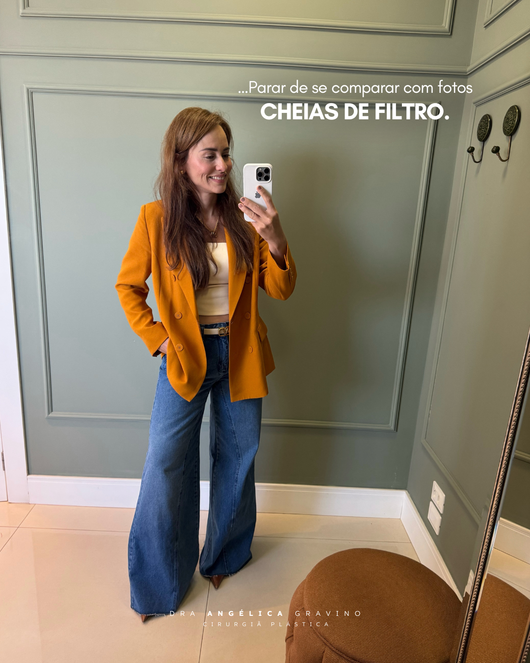 Orange Coat Mirror