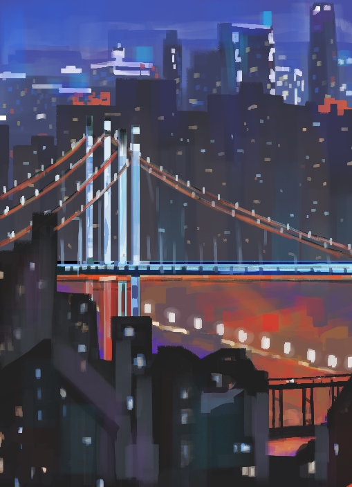 Neon Bridge City